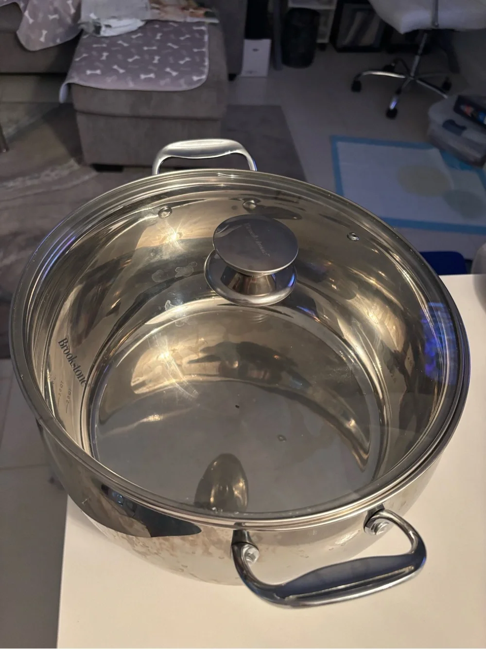 Stainless Steel Covered Stockpot - Silver 11 quart